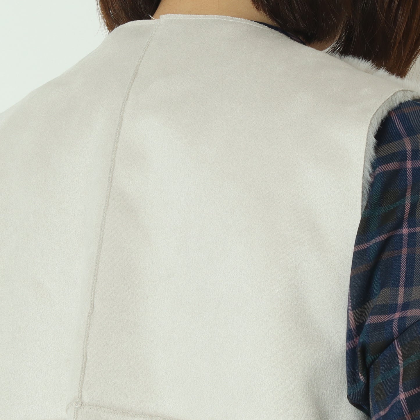 エコファー×ムートンベスト DR252-007