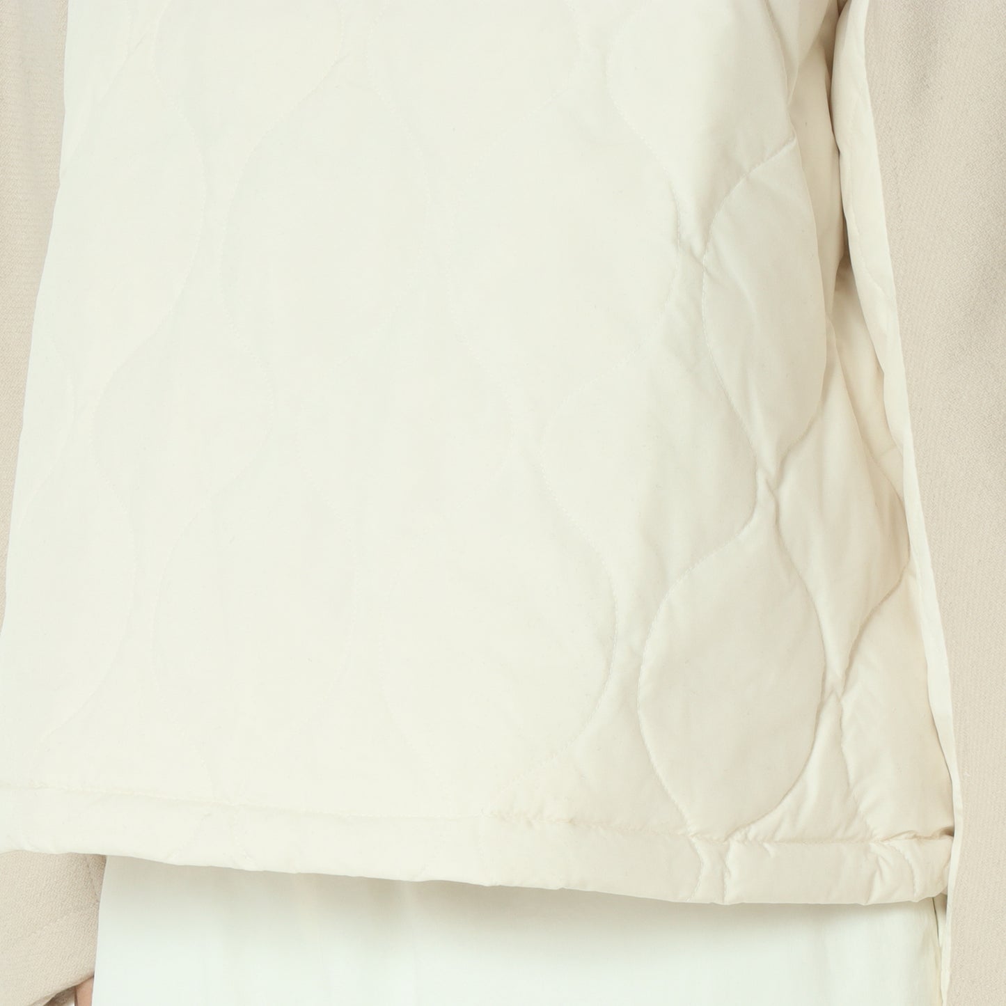 ウール×ピュアダウンノーカラージャケット DR252-006