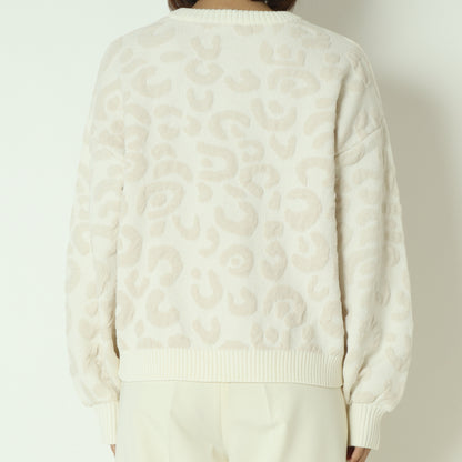 レオパードジャガードモールプルオーバー　DR252-013