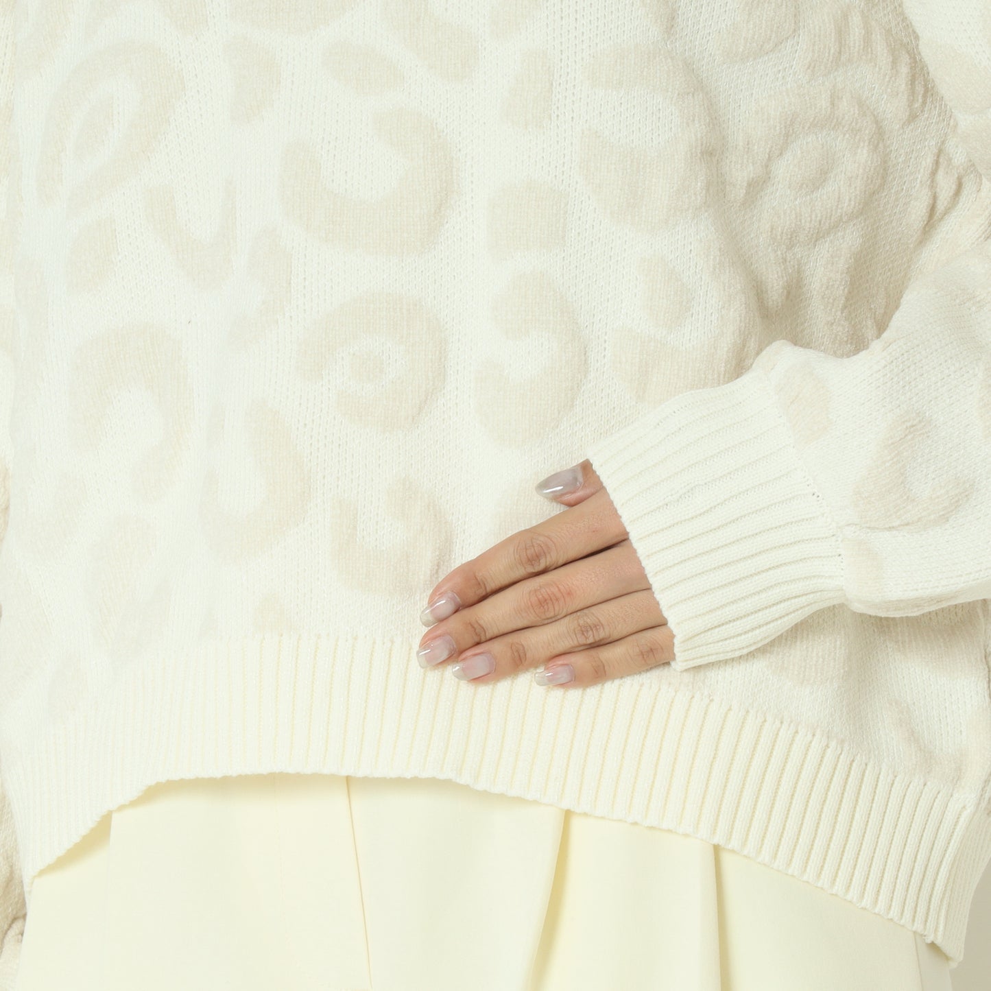 レオパードジャガードモールプルオーバー　DR252-013