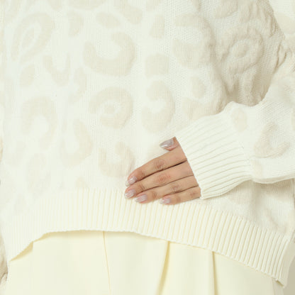 レオパードジャガードモールプルオーバー　DR252-013