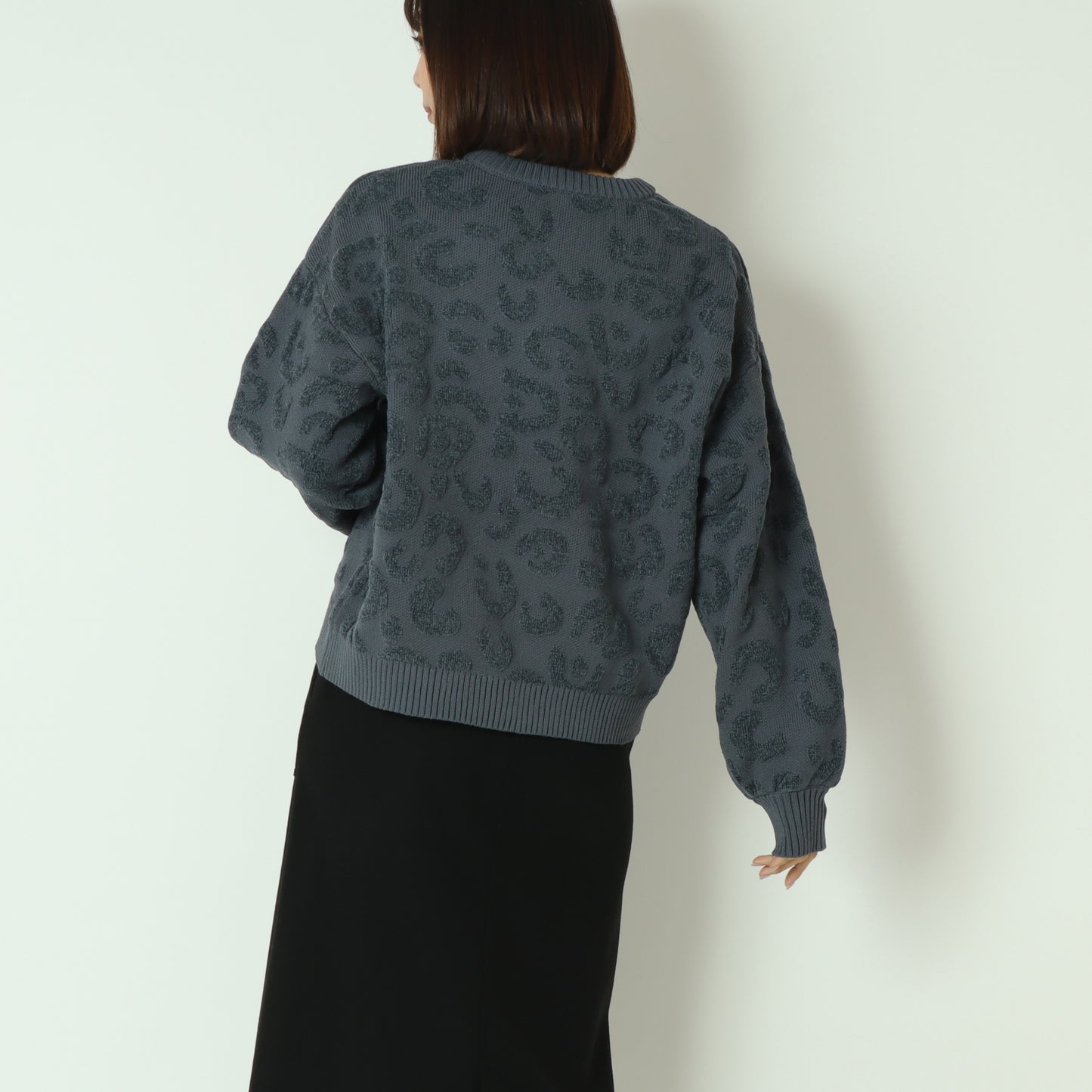 レオパードジャガードモールプルオーバー　DR252-013