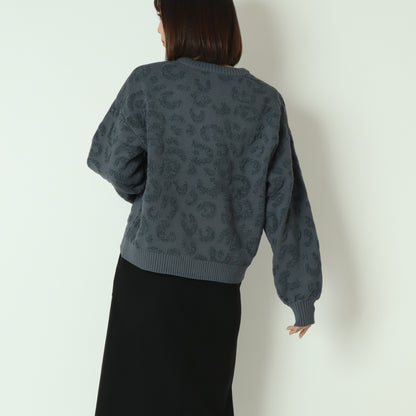 レオパードジャガードモールプルオーバー　DR252-013