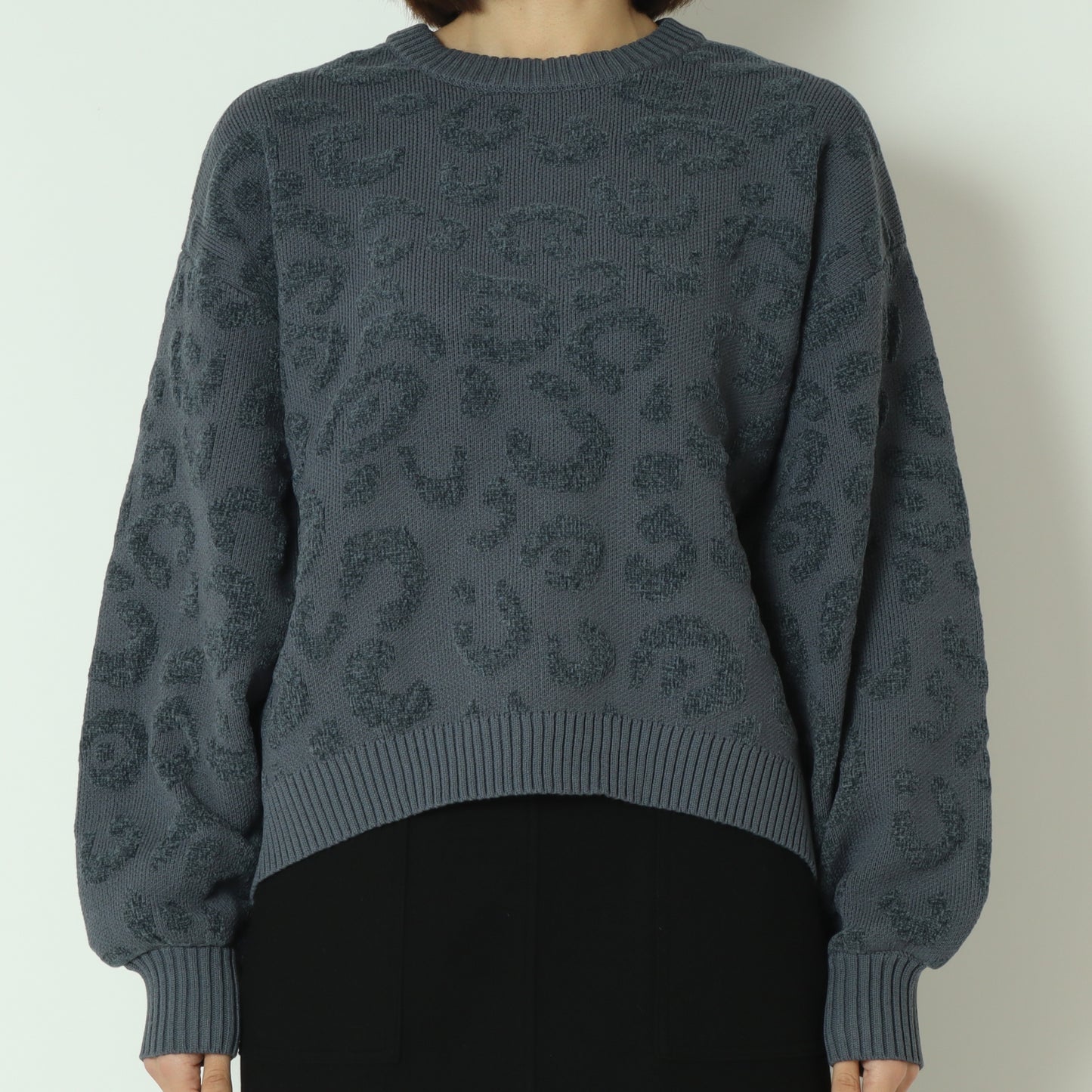 レオパードジャガードモールプルオーバー　DR252-013