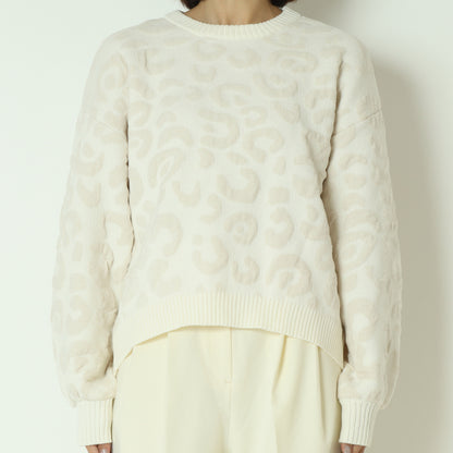 レオパードジャガードモールプルオーバー　DR252-013