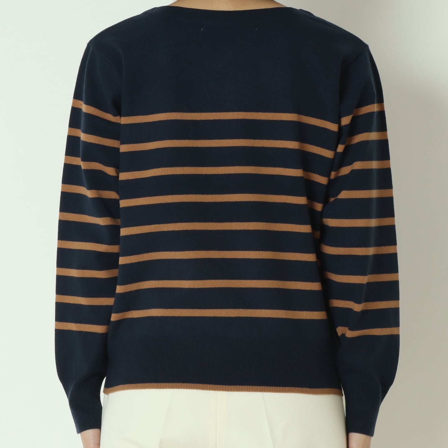 スーパーストレッチクルーネックニットプルオーバー　DR252-015