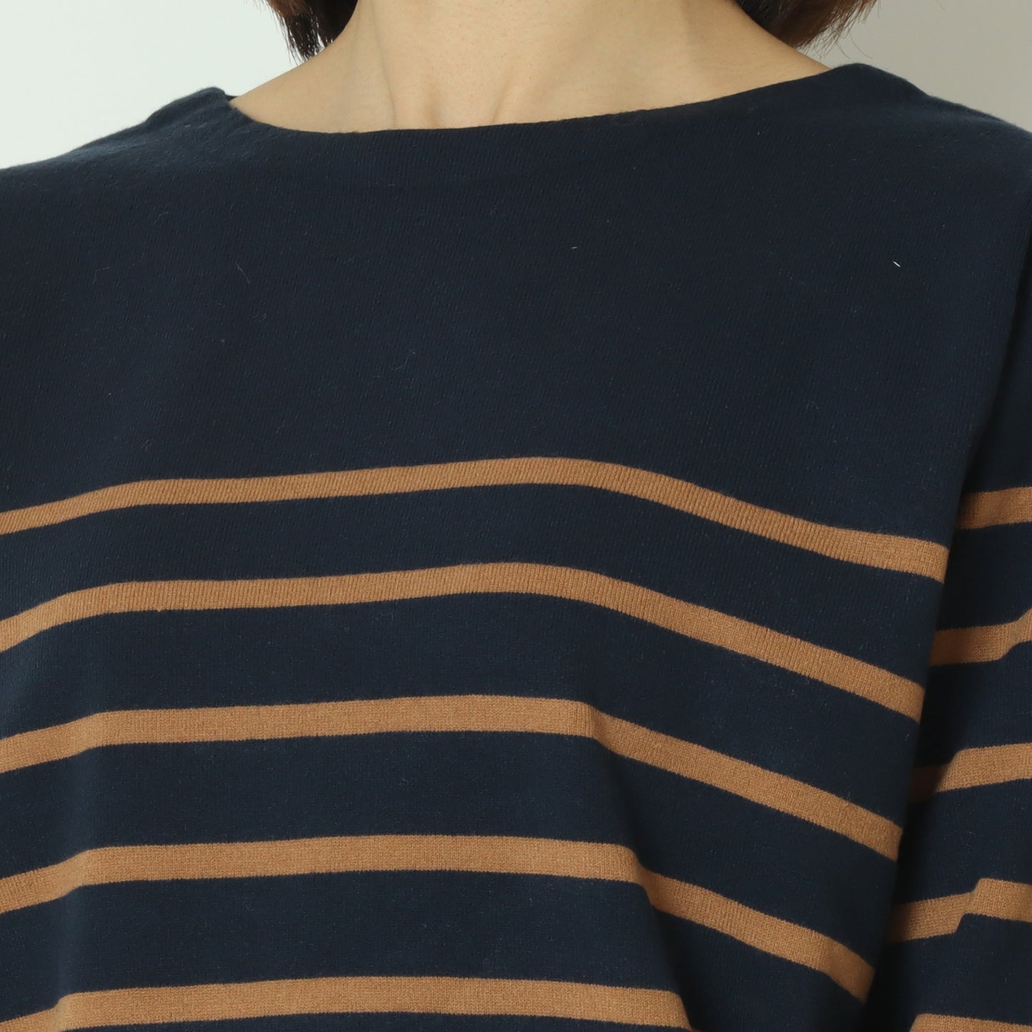 スーパーストレッチクルーネックニットプルオーバー　DR252-015