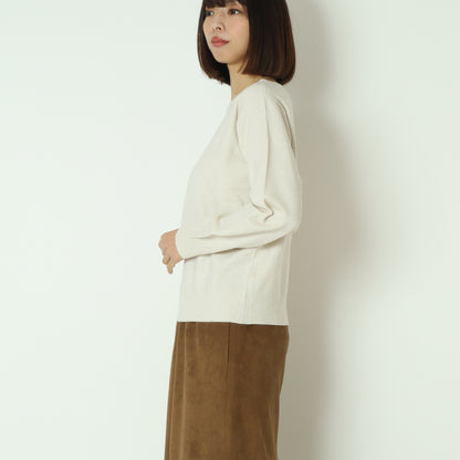 スーパーストレッチクルーネックニットプルオーバー　DR252-015