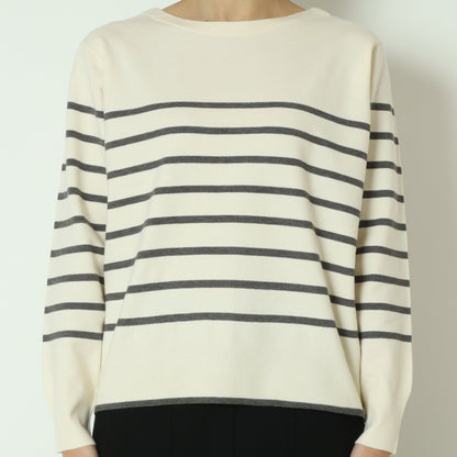 スーパーストレッチクルーネックニットプルオーバー　DR252-015