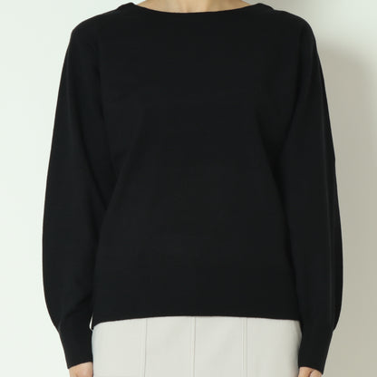 スーパーストレッチクルーネックニットプルオーバー　DR252-015