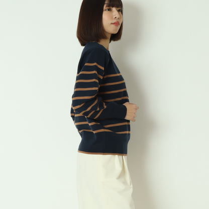 スーパーストレッチクルーネックニットプルオーバー　DR252-015