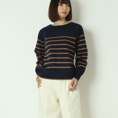 スーパーストレッチクルーネックニットプルオーバー　DR252-015