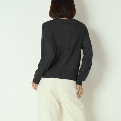 ウォッシャブルバイアスリブカーディガン  DR252-016