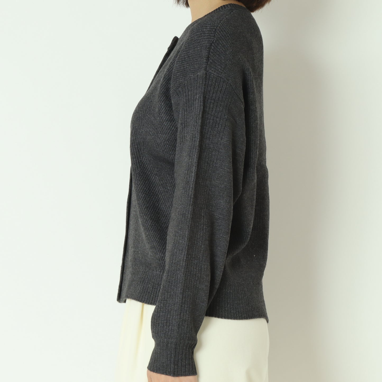 ウォッシャブルバイアスリブカーディガン  DR252-016