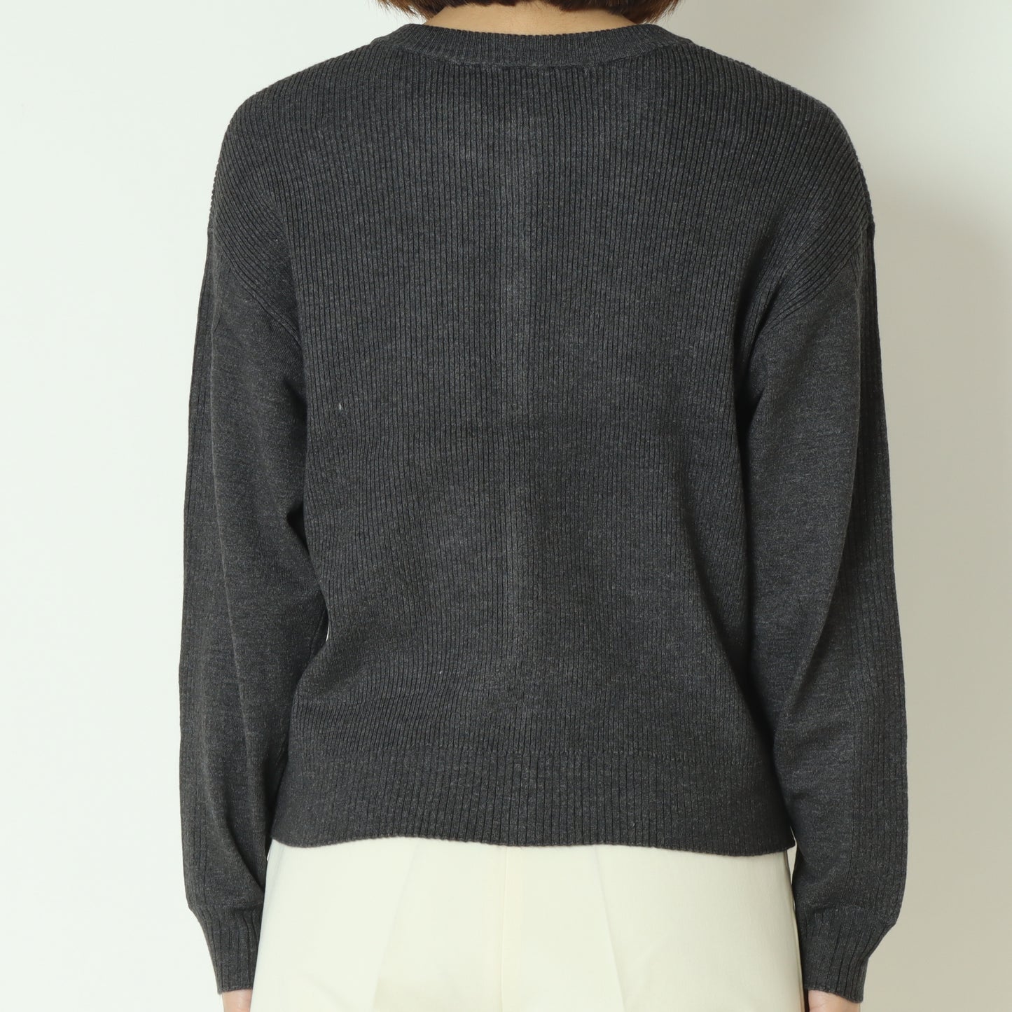 ウォッシャブルバイアスリブカーディガン  DR252-016