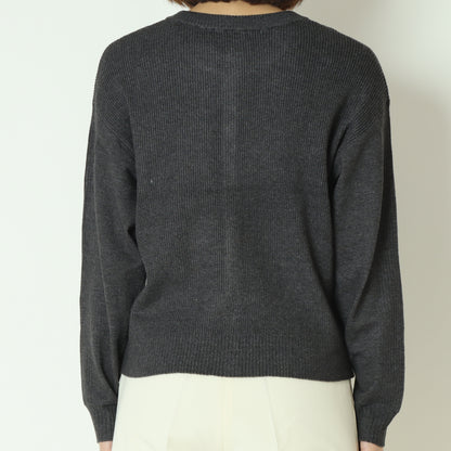 ウォッシャブルバイアスリブカーディガン  DR252-016