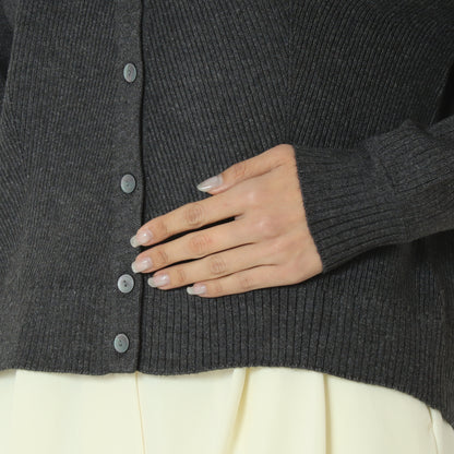 ウォッシャブルバイアスリブカーディガン  DR252-016