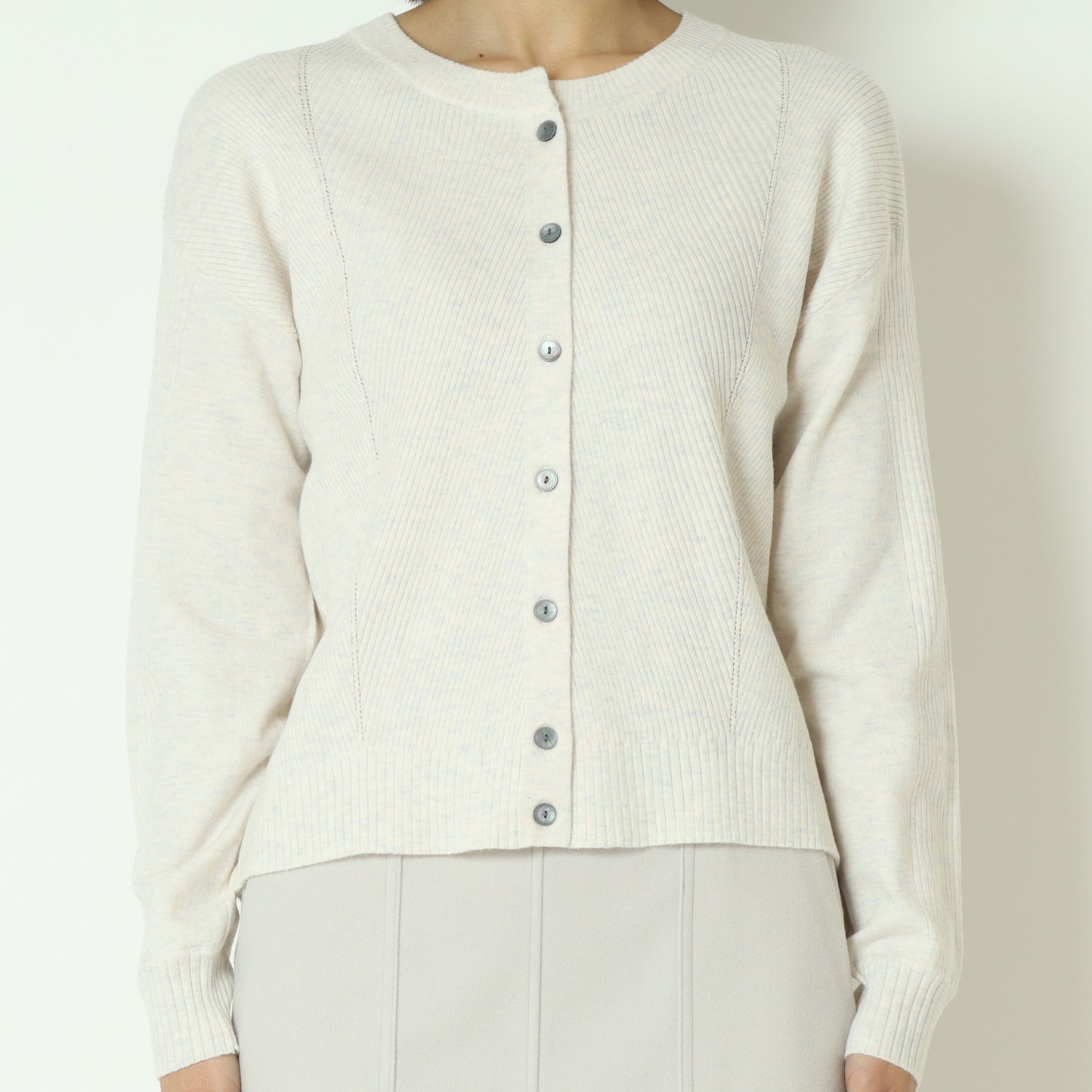 ウォッシャブルバイアスリブカーディガン  DR252-016