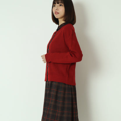 ウォッシャブルバイアスリブカーディガン  DR252-016