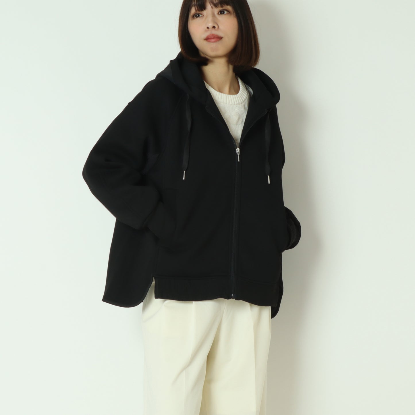 モスダンボール中綿切替フードジャケット  DR252-009