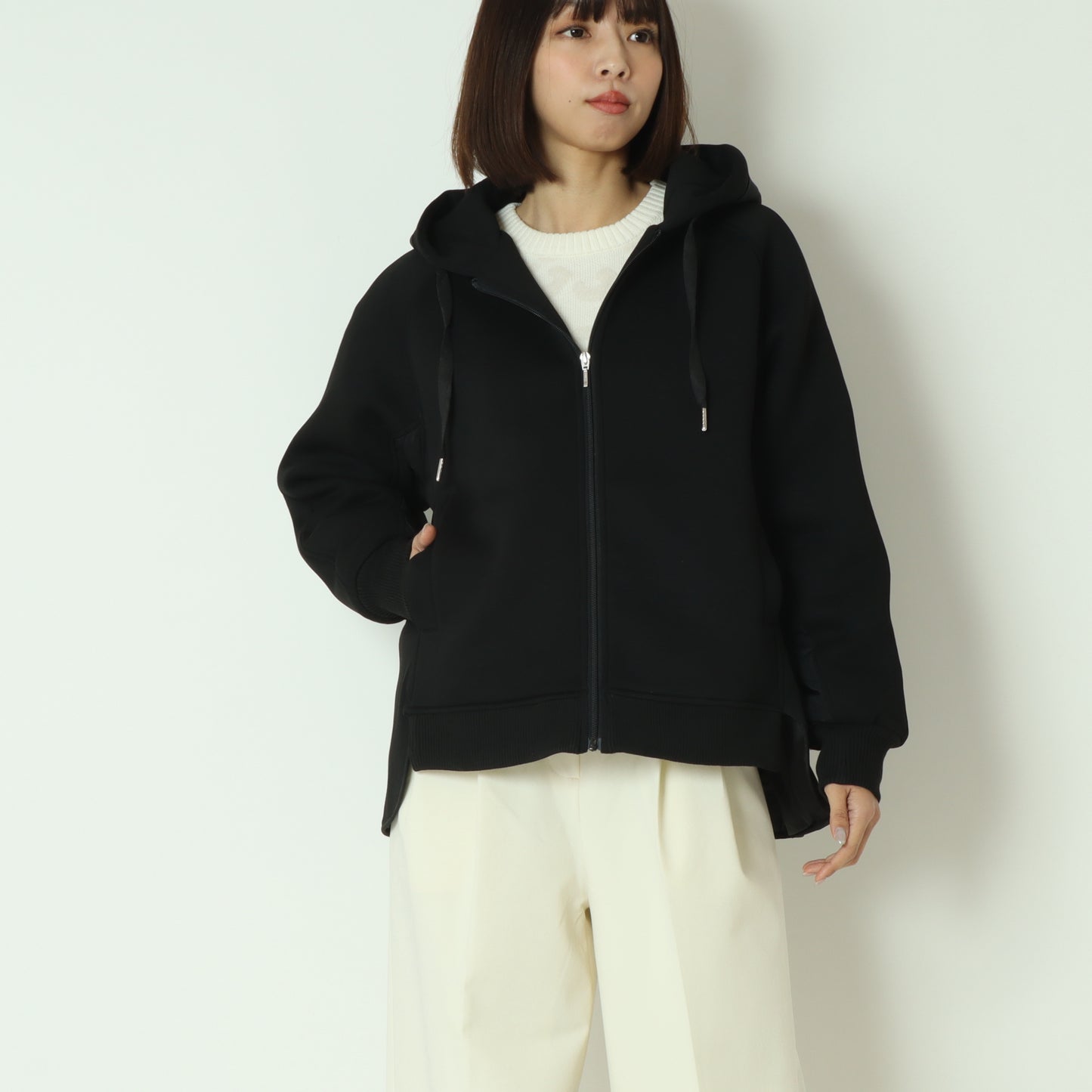 モスダンボール中綿切替フードジャケット  DR252-009