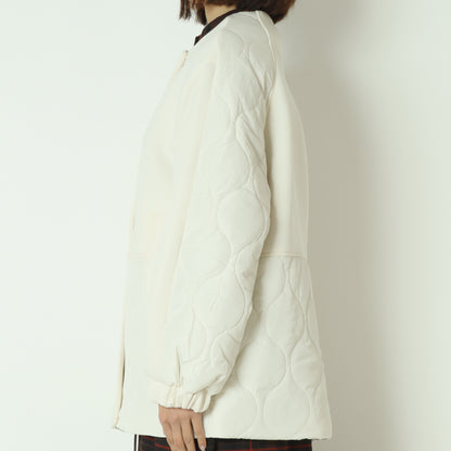 モスダンボール中綿切替ノーカラージャケット DR252-010