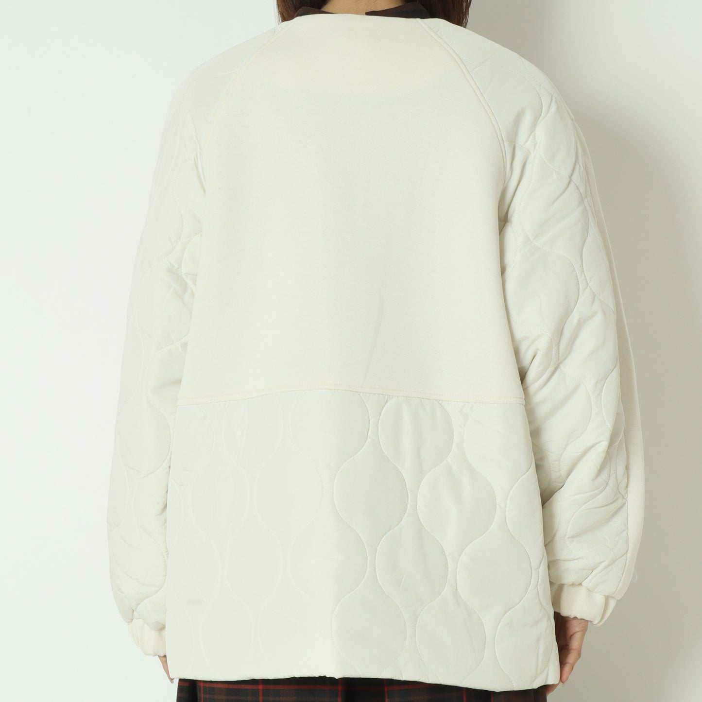 モスダンボール中綿切替ノーカラージャケット DR252-010