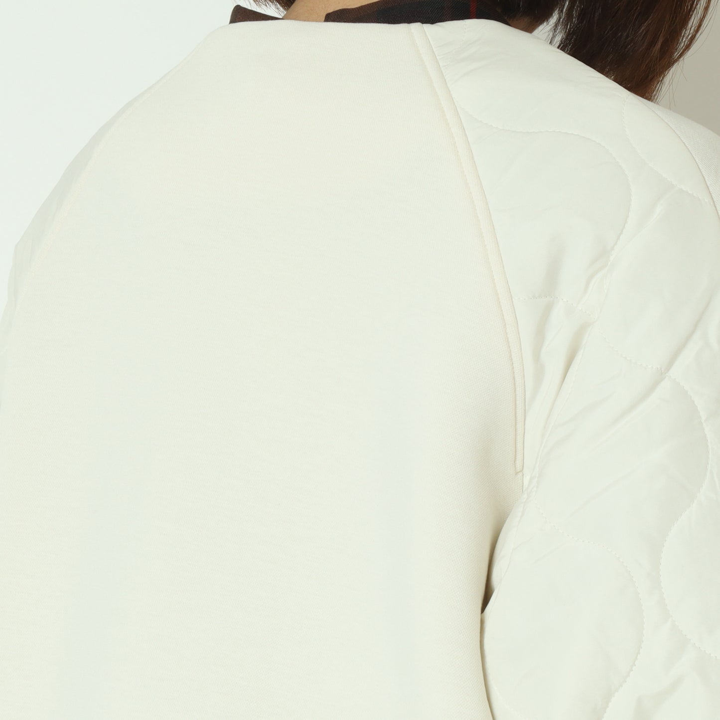 モスダンボール中綿切替ノーカラージャケット DR252-010