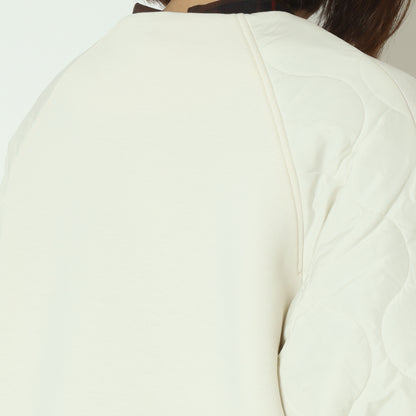 モスダンボール中綿切替ノーカラージャケット DR252-010