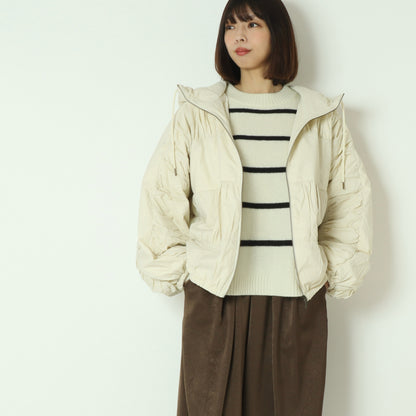 ティアードギャザーピュアダウンジャケット DR252-002