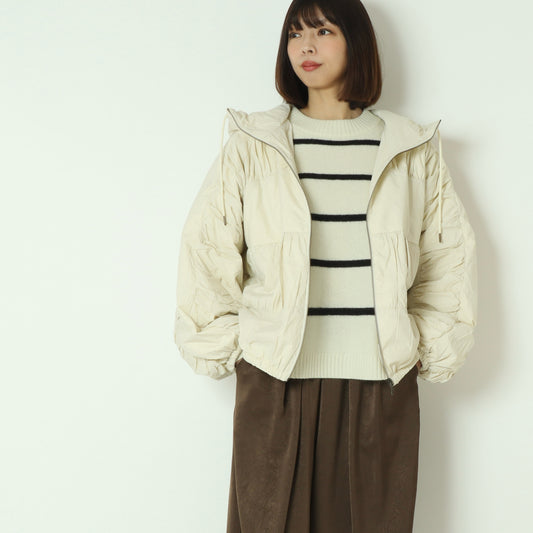 ティアードギャザーピュアダウンジャケット DR252-002