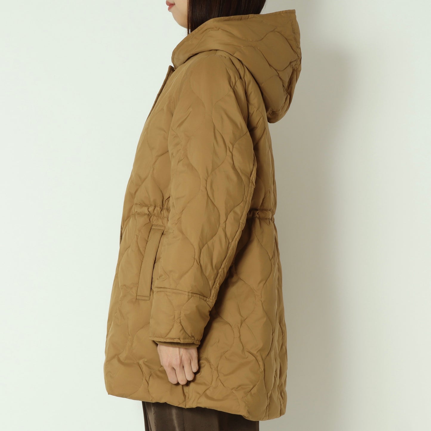 グロスナイロンフードダウンコート DR252-005