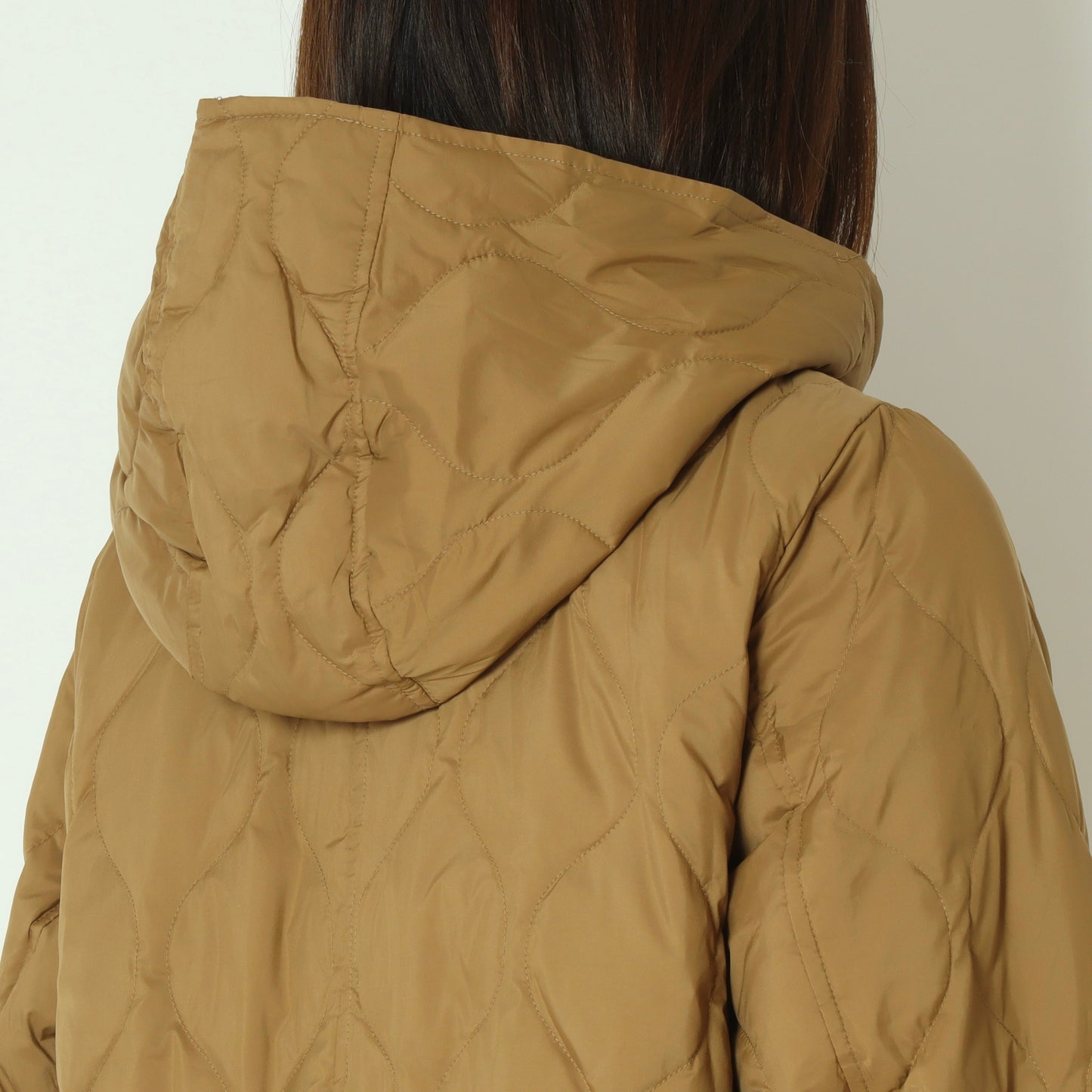 グロスナイロンフードダウンコート DR252-005