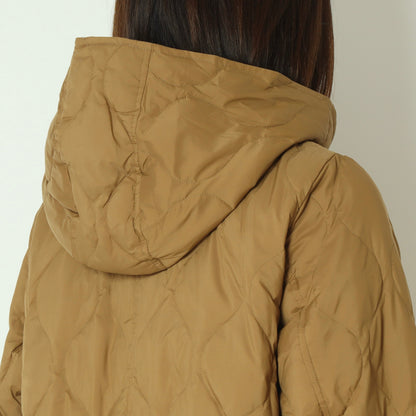 グロスナイロンフードダウンコート DR252-005