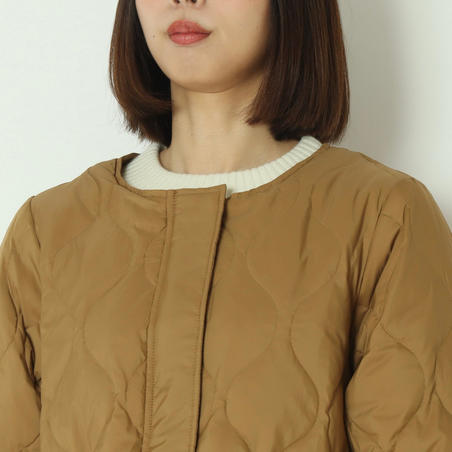 グロスナイロンフードダウンコート DR252-005