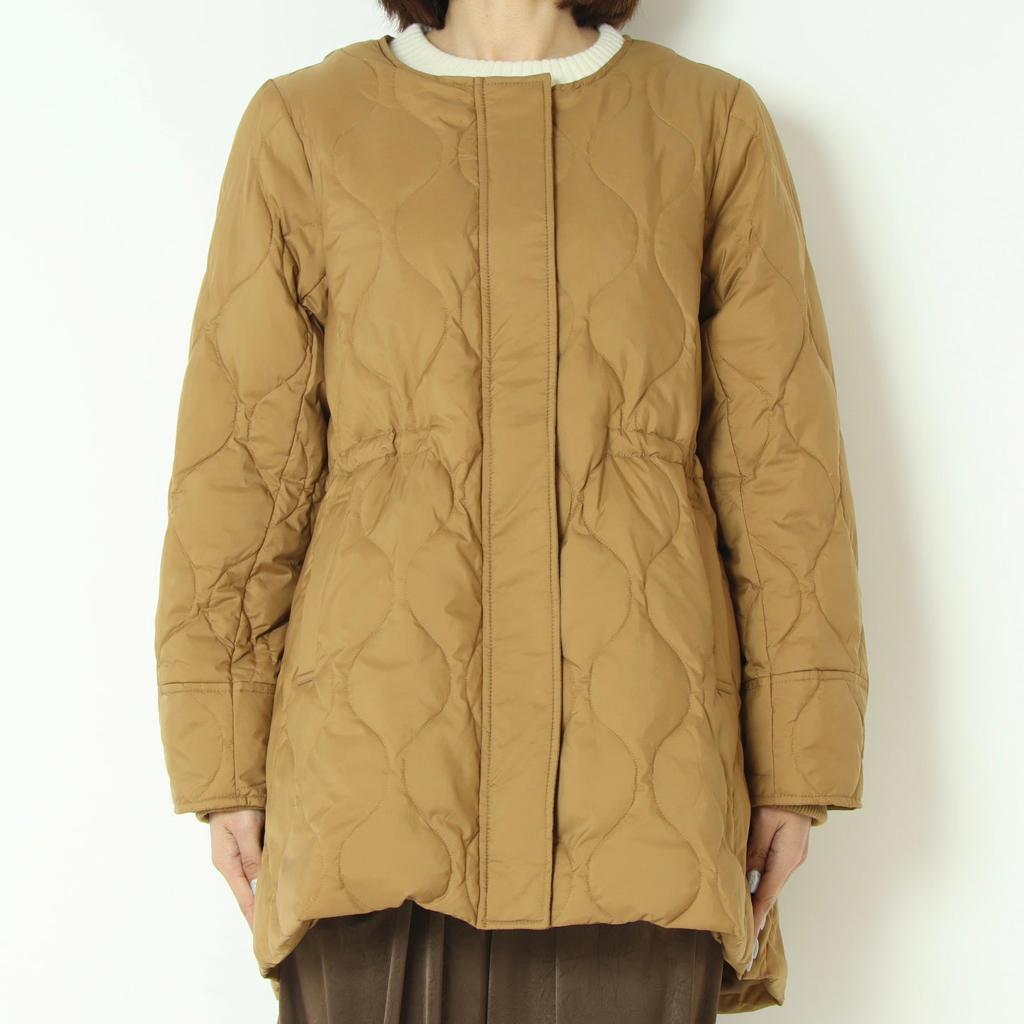 グロスナイロンフードダウンコート DR252-005