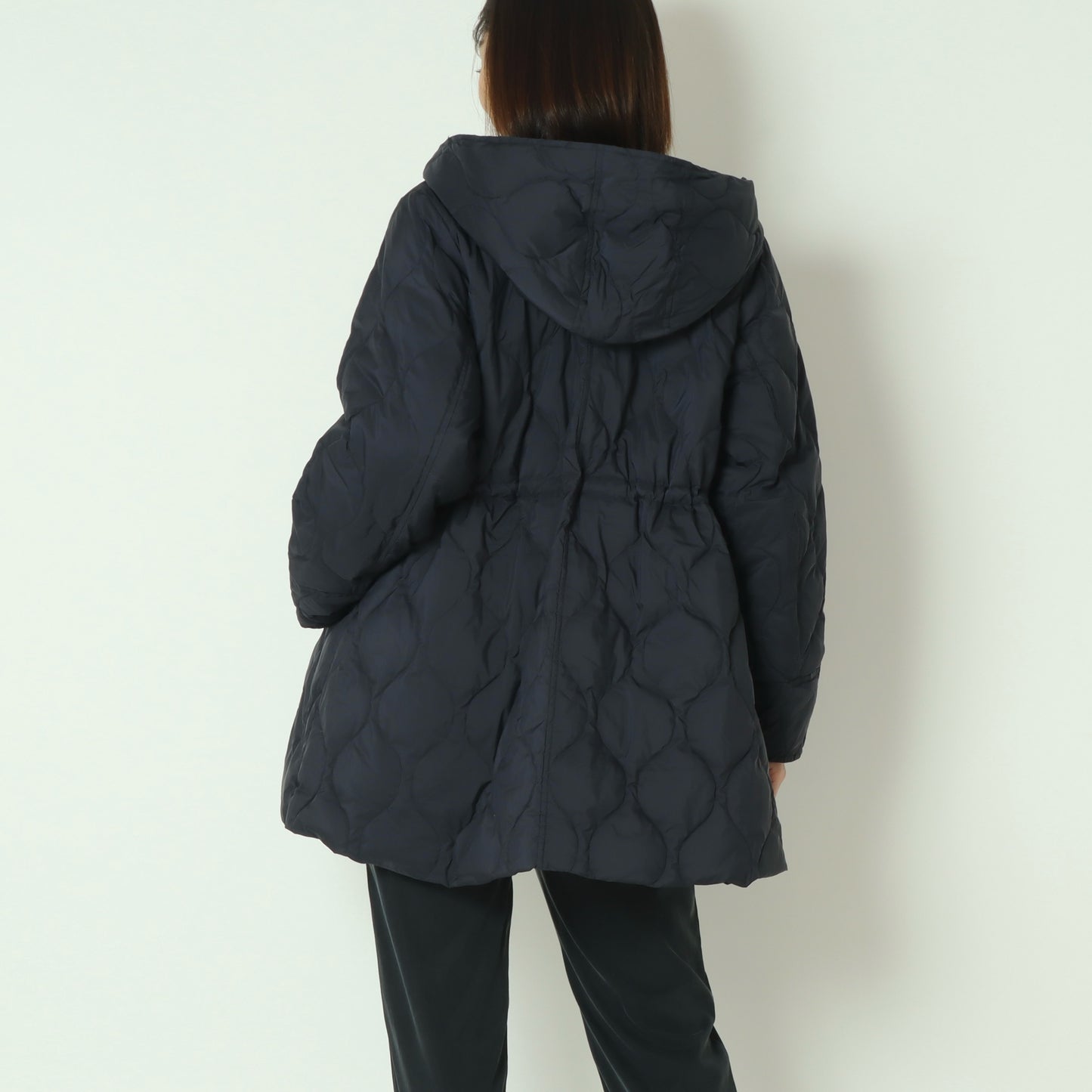 グロスナイロンフードダウンコート DR252-005