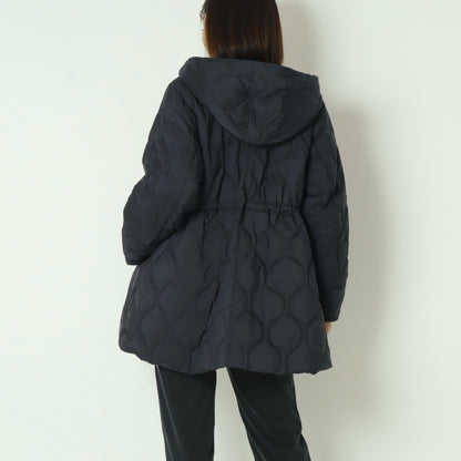 グロスナイロンフードダウンコート DR252-005