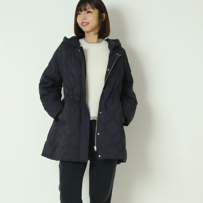 グロスナイロンフードダウンコート DR252-005