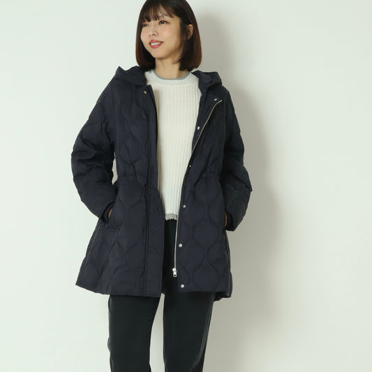 グロスナイロンフードダウンコート DR252-005