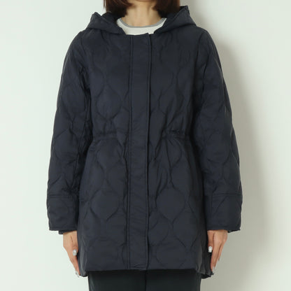 グロスナイロンフードダウンコート DR252-005