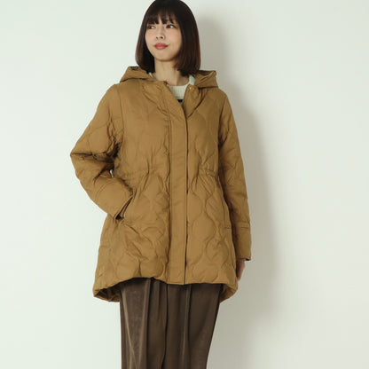 グロスナイロンフードダウンコート DR252-005