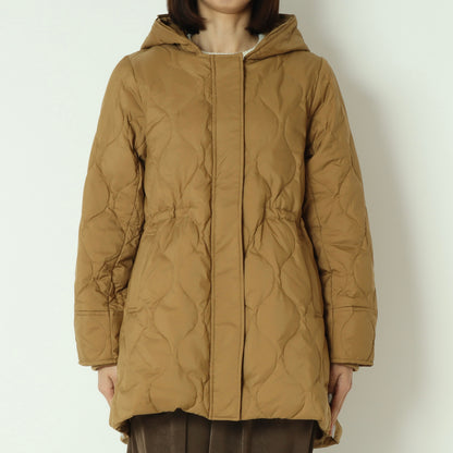 グロスナイロンフードダウンコート DR252-005