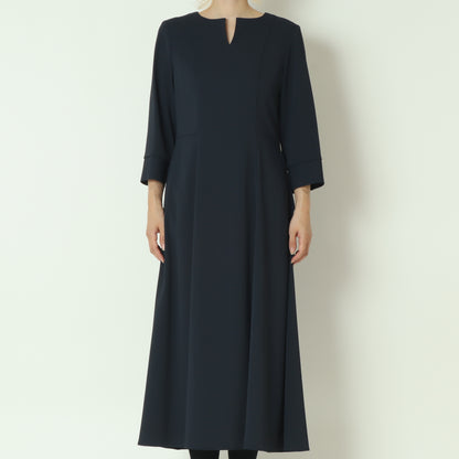7分袖スリットワンピース  U2226H-25