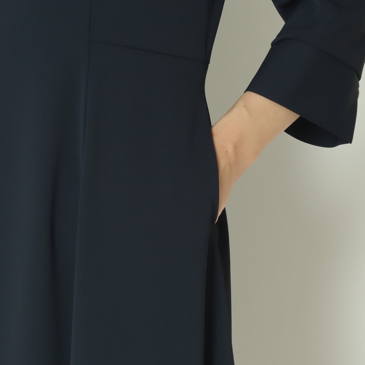 7分袖スリットワンピース  U2226H-25