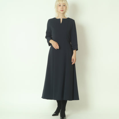 7分袖スリットワンピース  U2226H-25