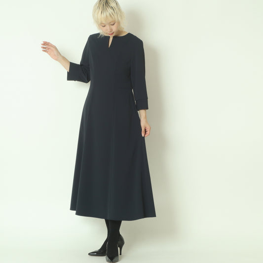 7分袖スリットワンピース  U2226H-25