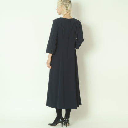7分袖スリットワンピース  U2226H-25