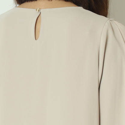 袖シアー切替ブラウス U2272H-25