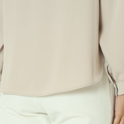 袖シアー切替ブラウス U2272H-25